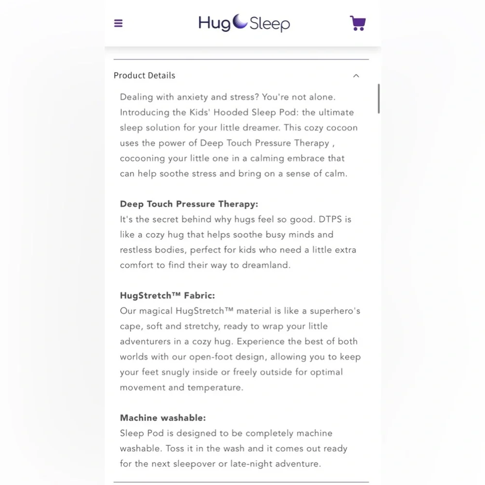 Hug Sleep Kids Hooded Sleep Pod In Turquoise - Picture 2 of 8